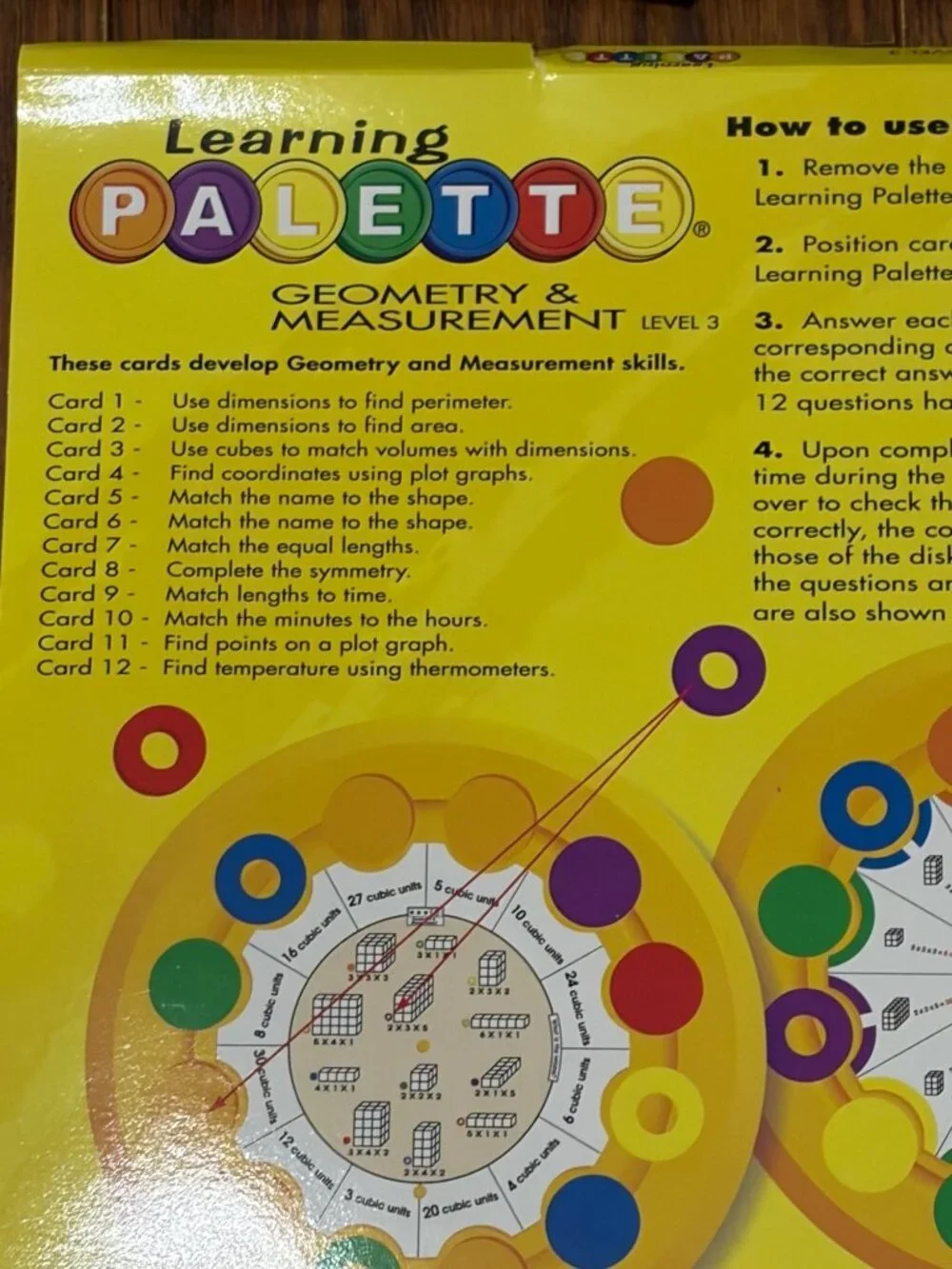 Math Level 3- Learning Palette Set 2 Bases & 5 Card Packs Grades Set E